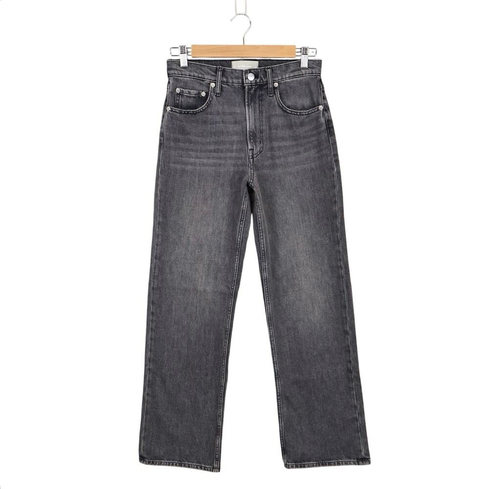 Everlane The Original Cheeky Straight Jean Washed Charcoal Size 26 NWOT